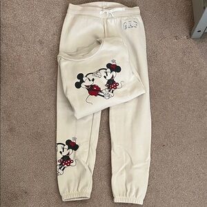 GAP Kids Cream Disney Sweatpants Set